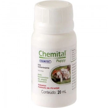 Chemital Puppy Vermífugo Para Filhotes Cães 20mL - Chemitec