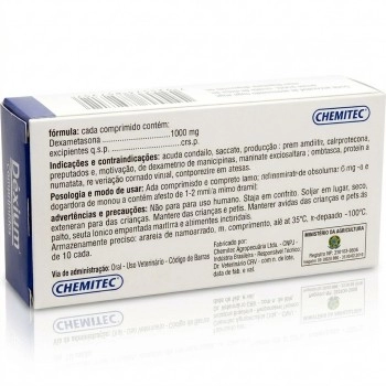 Dexium Anti-inflamatório para Cães e Gatos com 10 Comprimidos