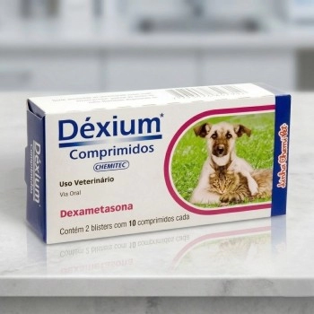 Dexium Anti-inflamatório para Cães e Gatos com 10 Comprimidos
