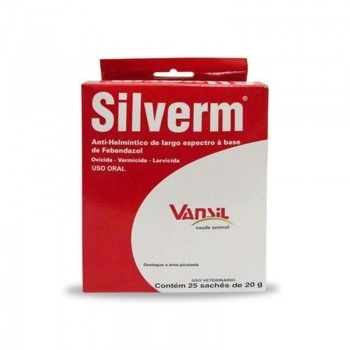 Silverm Vermífugo 25 Sachês 20g Vansil
