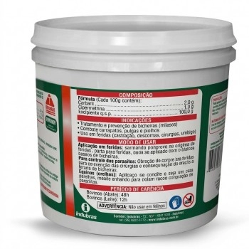 Tanicid 2Kg Ectoparasiticida para Tratamento de Bicheiras e Feridas - Indubras