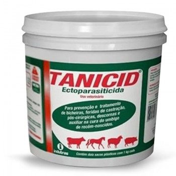Tanicid 2Kg Ectoparasiticida para Tratamento de Bicheiras e Feridas - Indubras