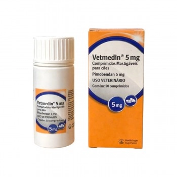 Vetmedin 5mg Pimobendan Para Cães 50 Comprimidos - Boehringer Ingelheim