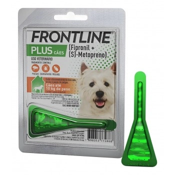 Frontline Plus Antipulgas e Carrapatos Para Cães 1 a 10kg Pipeta - Boehringer