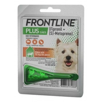 Frontline Plus Antipulgas e Carrapatos Para Cães 1 a 10kg Pipeta - Boehringer