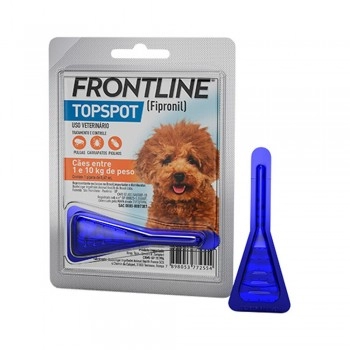 Frontline Topspot Antipulgas e Carrapatos Para Cães 1 a 10kg Pipeta - Boehringer
