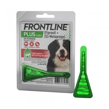 Frontline Plus Antipulgas e Carrapatos Para Cães 40 a 60kg Pipeta - Boehringer Prever ×Atualizado com sucesso