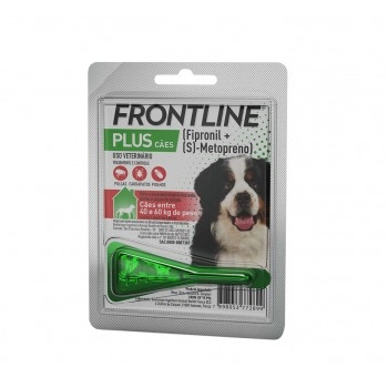 Frontline Plus Antipulgas e Carrapatos Para Cães 40 a 60kg Pipeta - Boehringer Prever ×Atualizado com sucesso