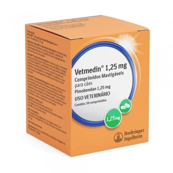 Vetmedin Comprimidos Mastigáveis 1,25mg Para Cães - Boehringer Ingelheim