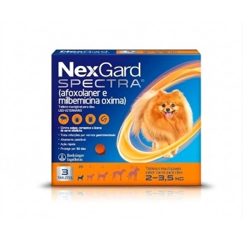 NEXGARD SPECTRA PP - 0,5 GR (2,0 A 3,5KG - 3 TABLETE)