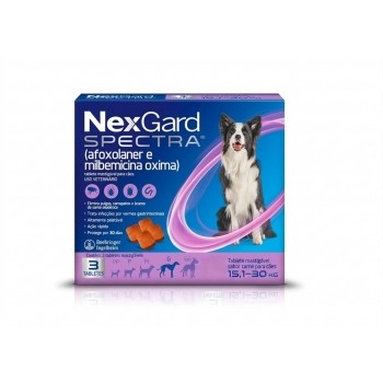 NEXGARD SPECTRA G - 4,0 GR (15,1 A 30KG - 3 TABLETE)
