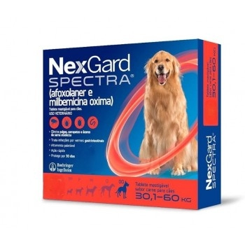 NEXGARD SPECTRA GG - 8,0 GR GG (30,01 A 60KG - 3 TABLETE)