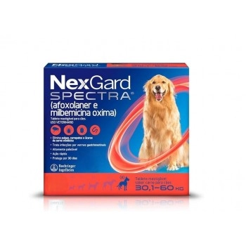 NEXGARD SPECTRA GG - 8,0 GR GG (30,01 A 60KG - 3 TABLETE)
