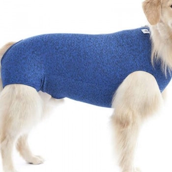 Roupa Protetora de Castração Cachorro Macho n°9 17-23Kg Azul Pet Med