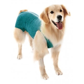 Roupa Protetora De Castração Cachorro n°16 65-80Kg Verde Pet Med