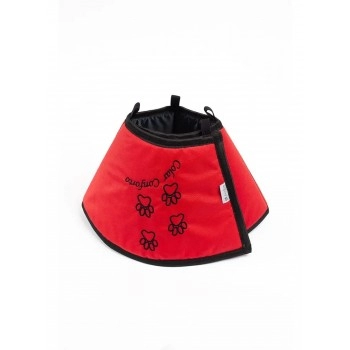 Colar Elizabetano de Tecido N°3 27-33cm para Cães Conforto - Pet Med