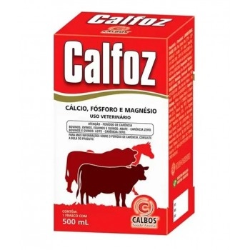 Calfoz 500ml Cálcio Fósforo e Magnésio Injetável com Equipo - Calbos