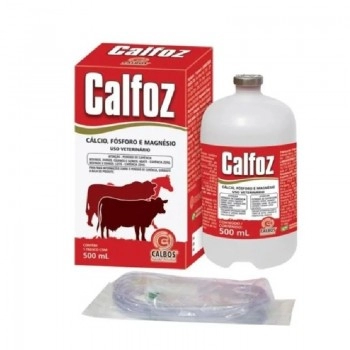 Calfoz 500ml Cálcio Fósforo e Magnésio Injetável com Equipo - Calbos