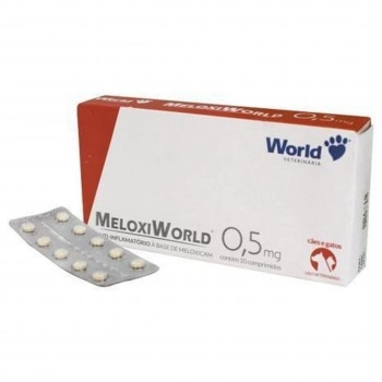 MeloxiWorld 0,5mg Meloxicam Anti-Inflamatório 10 Comprimidos World