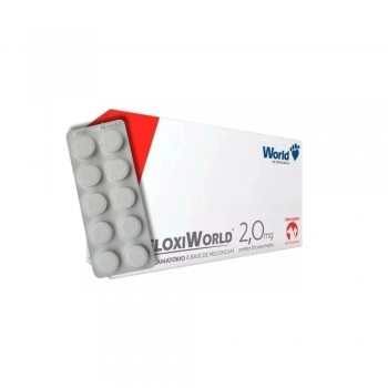 MeloxiWorld 2,0mg Meloxicam Anti-Inflamatório 10 Comprimidos World
