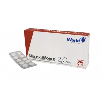 MeloxiWorld 2,0mg Meloxicam Anti-Inflamatório 10 Comprimidos World