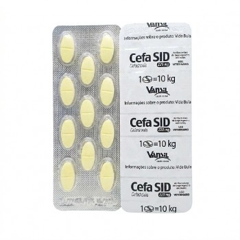 Cefa SID 440mg Antimicrobiano Cefadroxila para 20Kg 10 Comprimidos - Vansil