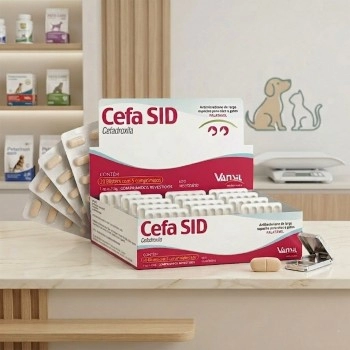 Cefa SID 440mg Antimicrobiano Cefadroxila para 20Kg 100 Comprimidos Vansil