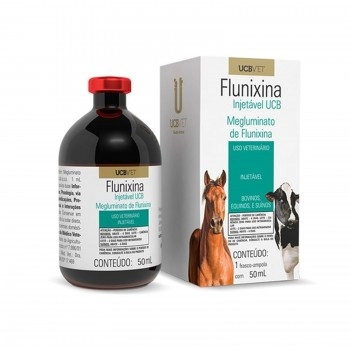 Flunixina Injetável 50ml Anti-Inflamatório Megluminato de Flunixina UCBVET