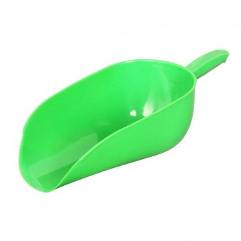 Pá de Plástico para Ração com Base Redonda Verde 23x8cm Agrozootec