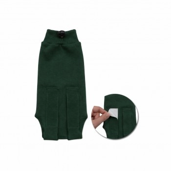 Roupa Pós Cirúrgica para Cachorro n°10 80cm Verde MR Art Animal