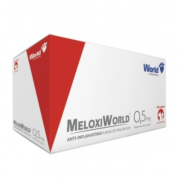 MeloxiWorld 0,5mg Meloxicam Anti-Inflamatório 10 Blísteres World