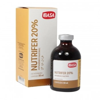 Nutrifer 20% Antianêmico Injetável 50ml Ibasa | VETSHOP