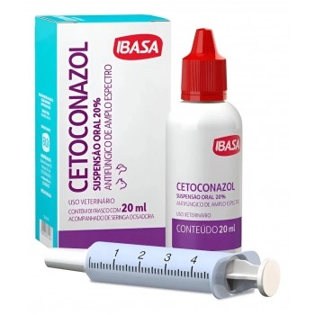 Cetoconazol Suspensão Oral 20% com 20ml Ibasa