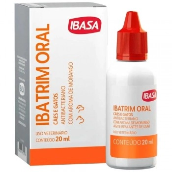Ibatrim Solução Oral para Cães e Gatos 20ml - Ibasa