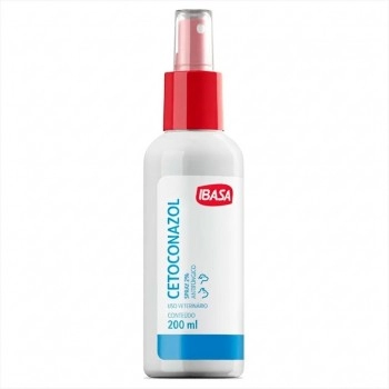 Spray Cetoconazol 2% Para Cães E Gatos Com 200ml Ibasa