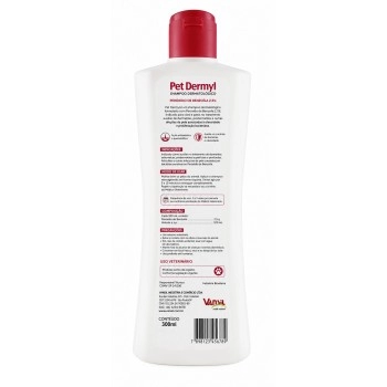 Pet Dermyl Shampoo Dermatológico Para Cães e Gatos 300ml Vansil
