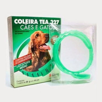 Coleira Antipulgas para Cães Pequenos e Médios Tea 327 28g 44cm Konig