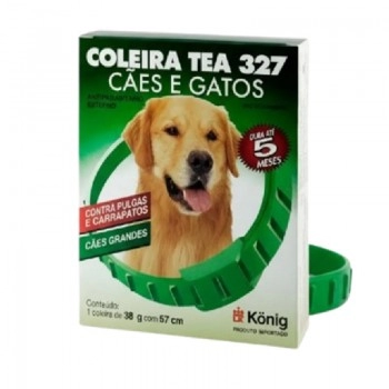 Coleira Antipulgas para Cães Grandes Tea 327 38g 57cm Konig