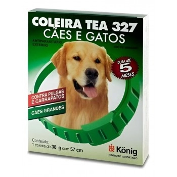 Coleira Antipulgas para Cães Grandes Tea 327 38g 57cm Konig
