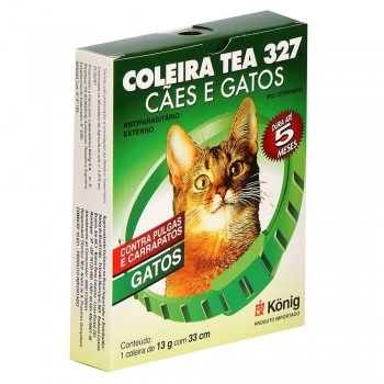 Coleira Antipulgas para Gatos Tea 327 13g 33cm Konig