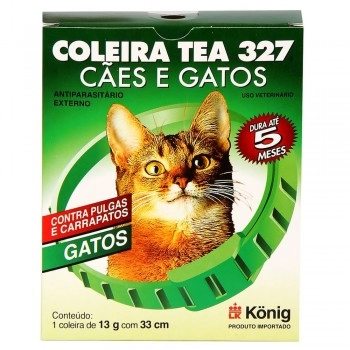 Coleira Antipulgas para Gatos Tea 327 13g 33cm Konig