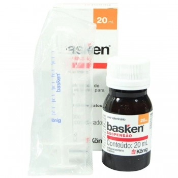 Vermífugo Basken Suspensão Anti-helmíntico para Cães e Gatos 20ml Konig