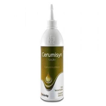 Cerumisyn Loção Ceruminolítica para Cães e Gatos 200ml Konig