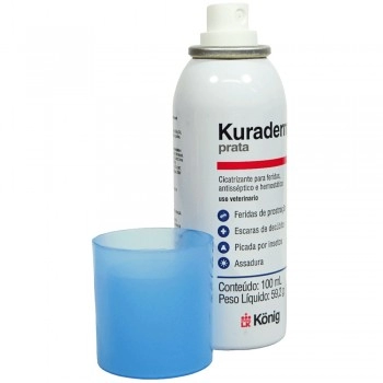 Kuraderm Cicatrizante Fisiológico e Desinfetante Aerossol 100ml Konig