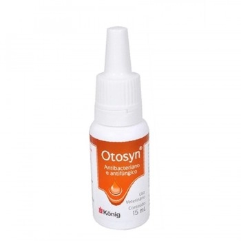 Otosyn Solução Otológica 15ml para Cães e Gatos Konig