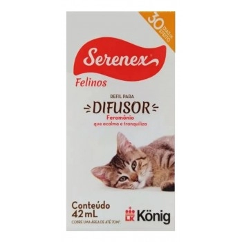 Serenex Refil Felino 42ml Difusor Comportamental para Gatos Konig