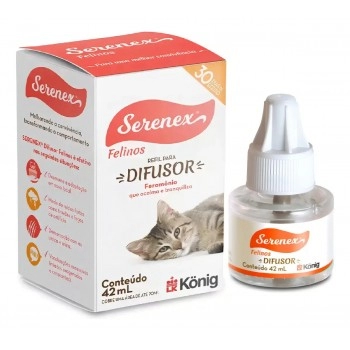 Serenex Refil Felino 42ml Difusor Comportamental para Gatos Konig