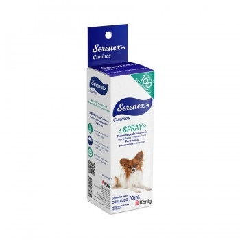 Serenex Spray Canino 70ml Spray Comportamental para Cães Konig