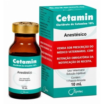 Cetamin 10% Anestésico Injetável 10mL - Syntec