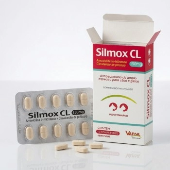 SILMOX CL 150MG C/ 10 COMP